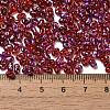 Spray Painted Glass Seed Beads SEED-F005-06A-03-4