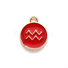 Alloy Enamel Pendants X-ENAM-S124-01A-07J-2