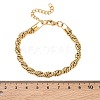 6MM 304 Stainless Steel Round Rope Chain Bracelets SA-CBA2696-25G-5