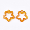 Transparent Acrylic Pendants X-TACR-S133-074-2