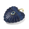 Dyed Natural Lapis Lazuli Carved Pendants G-C276-01G-16-2
