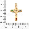 304 Stainless Steel Rhinestone Pendants STAS-P430-02G-02-3