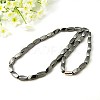 Magnetic Synthetic Hematite Necklaces NJEW-E100-5-1