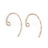 Brass Earring Hooks KK-E079-01G-1