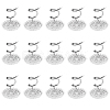 60Pcs Clear Acrylic Flat Round Head Iron Twist Pins FIND-SP0004-66-1