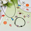 40Pcs 10 Styles Alloy Enamel Pendants ENAM-FH0001-94-5