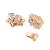 Brass Glass Box Clasps KK-B125-01G-03-3