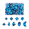 90Pcs 9 Styles Electroplated Glass Pendants EGLA-TA0001-14-1