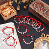 24Pcs Alloy Oval with St. Benedict & Cross Beads Bracelets BJEW-GO0001-23-4