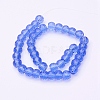 Transparent Glass Beads Strands EGLA-E045-B08-2