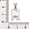 303 Stainless Steel Pendants STAS-Q110-07P-3