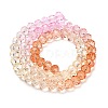 Transparent Painted Glass Beads Strands DGLA-A034-T6mm-A20-5