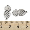 304 Stainless Steel Connector Charms STAS-P344-06P-3