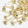 Brass Stud Earring Findings X-KK-S347-149-2