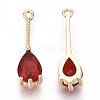 Transparent Glass Pendants X-GLAA-R212-13B-2