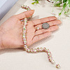 1 Strand Handmade Lampwork Inner Flower Rondelle Beads Strands LAMP-TA0002-72I-5