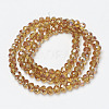 Electroplate Glass Beads Strands EGLA-A034-T6mm-J13-2