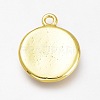 Brass Enamel Pendants KK-H103-01O-G-2