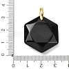Natural Mixed Gemstone Faceted Pendants G-B188-03G-4
