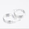 304 Stainless Steel Hoop Earrings EJEW-H327-15-2