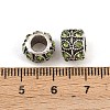 Antique Silver Plated Alloy Rhinestone Large Hole European Beads MPDL-R041-02D-4