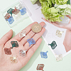 BENECREAT 24Pcs 6 Colors Alloy Pendants FIND-BC0003-28-3