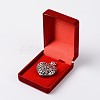 Rectangle Velvet Ring Jewelry Boxes OBOX-F002-32-3