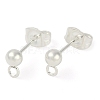 304 Stainless Steel Stud Earring Findings X-STAS-P148-07S-1
