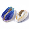 Printed Natural Cowrie Shell Beads X-SSHEL-R047-01-A01-3