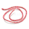 Synthetic Imperial Jasper Dyed Beads Strands G-D077-A01-02K-3