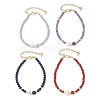 Natural Mixed Gemstone & Cultured Freshwater Pearl Beaded Bracelets for Women BJEW-JB13201-2
