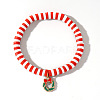 Elegant Christmas Handmade Polymer Clay Heishi Beaded Stretch Bracelets MV9996-2-1