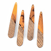 Resin & Walnut Wood Pendants RESI-S389-039A-A01-1