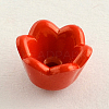 Opaque Acrylic Flower Bead Caps X-SACR-Q099-M45-2