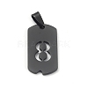 Ion Plating(IP) 304 Stainless Steel Pendants STAS-O127-E08-1