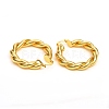 Brass Hoop Earrings EJEW-F250-04-G-2