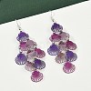 430 Stainless Steel Shell Shape Dangle Earrings EJEW-A137-03P-03-2