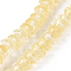 Transparent Glass Beads Strands LAMP-H061-01C-06-1