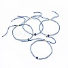Adjustable Natural Lapis Lazuli Braided Bead Bracelets BJEW-F391-A10-6
