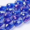Electroplate Glass Beads Strands LS-EGLA-D015-15x10mm-13-3