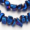 Electroplate Non-magnetic Synthetic Hematite Beads Strands G-F300-06-05-1