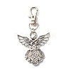 Angel & Fairy Tibetan Style Alloy Keychain HJEW-JM00560-01-1