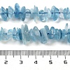 Natural Aquamarine Chip Beads Strands G-E271-96-6
