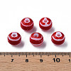 Opaque Striped Acrylic Beads MACR-S373-27D-01-4