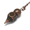 Brass Dowsing Pendulum Big Pendants G-Q165-04-3