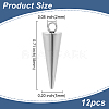 12Pcs 304 Stainless Steel Pendants STAS-LP0001-35-2