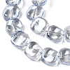 Electroplate Glass Beads Strand EGLA-S188-21-A02-3