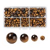 340Pcs 4 Style Grade A+ Natural Tiger Eye Beads G-LS0001-50-1