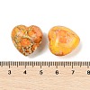 Dyed Natural Imperial Jasper Heart Palm Stone G-Q021-03E-3