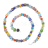 Handmade Millefiori Glass Bead Strands LAMP-LT0001-09B-6